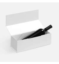 Коробка складная под бутылку Color Jacket Fold, белая