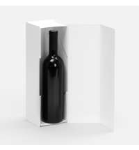 Коробка складная под бутылку Color Jacket Fold, белая
