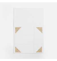 Коробка складная под бутылку Color Jacket Fold, белая