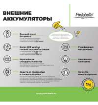 Внешний аккумулятор с подсветкой, Skyline, 5000 mAh, черный