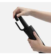 Зонт складной Skymate с УФ-защитой и ручкой-карабином, черный