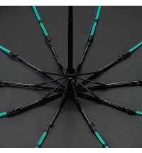 Зонт складной Skymate с УФ-защитой и ручкой-карабином, темно-синий