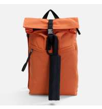 Зонт обратного сложения inLoop с ручкой-карабином, черный