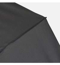 Зонт обратного сложения twoGether с двойным куполом, черный