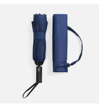 Зонт обратного сложения twoGether с двойным куполом, темно-синий