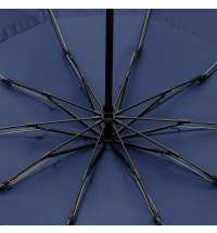 Зонт обратного сложения twoGether с двойным куполом, темно-синий