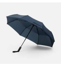 Зонт складной Smooth Move с плавным закрытием, темно-синий