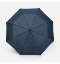 Зонт складной Smooth Move с плавным закрытием, темно-синий