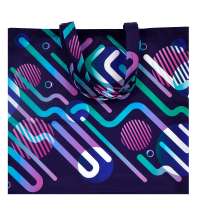 Сумка для покупок Бэгис с полноцветной печатью, длина ручек 50 см