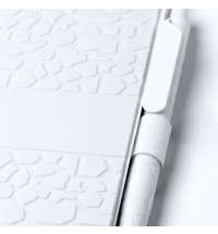 Блокнот А5 DURAN в твёрдом переплёте с ручкой, белый