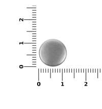 Кнопка Clavis, M, серебристая