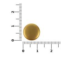 Кнопка Clavis, M, золотистая