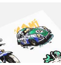 Стикерпак UV-DTF Thematic, 23 февраля