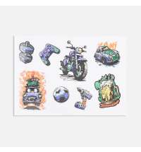 Стикерпак UV-DTF Thematic, 23 февраля