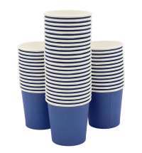 Набор 50 шт бумажный стакан 4,5 унций (130 мл), сине-белый