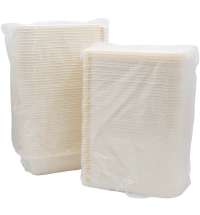 Набор контейнеров с крышкой из кукурузного крахмала, 1000 мл, 50 шт