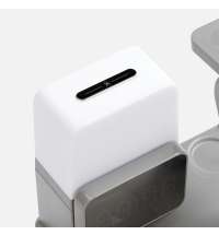 Зарядная станция с электронными часами и подсветкой Large Charge ver.3, серая