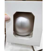 Оформительский шар Finery, 10 см, матовый серебристый