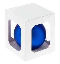 Оформительский шар Finery, 10 см, матовый синий