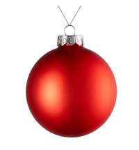 Оформительский шар Finery, 10 см, матовый красный
