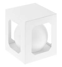 Оформительский шар Finery, 10 см, матовый белый