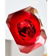 Оформительский шар Finery, 10 см, глянцевый красный