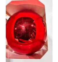 Оформительский шар Finery, 10 см, глянцевый красный