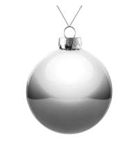 Оформительский шар Finery, 10 см, глянцевый серебристый