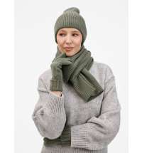 Шарф Catch Match, зеленый (полынь)