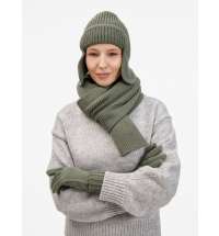 Шарф Catch Match, зеленый (полынь)