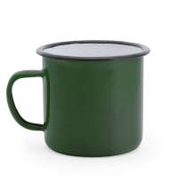 Металлическая кружка ANON, Бутылочный зеленый