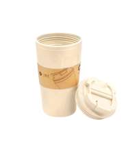 Бутылка для воды Eco water из бамбукового волокна, бежевая