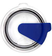 Кружка с крышкой Velvet Duo, софт-тач, тёмно-синяя