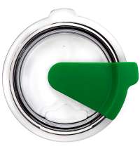 Кружка с крышкой Velvet Duo, софт-тач, чёрная/зелёная