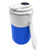 Термокружка вакуумная герметичная с дисплеем Clive To Go, белый/синий