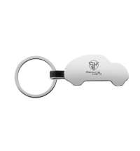 Брелок с подвеской-машиной из переработанного цинка RCS