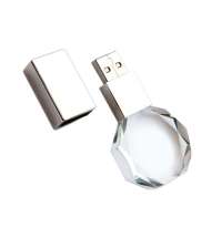 Флешка Diamond 16 Гб, белая подсветка