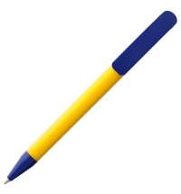 Ручка шариковая Prodir DS3 TPP Special, желтая с синим