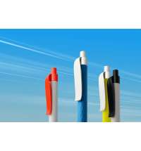 Ручка шариковая Prodir QS01 PMP-P, желтая с белым