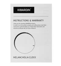 Часы настенные Melancholia Clock, черные