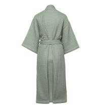 Халат вафельный женский Boho Kimono, зеленая мята