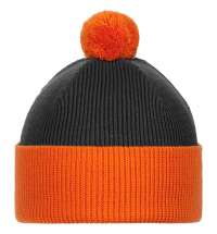 Шапка Snappy, темно-серый (антрацит) с оранжевым