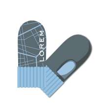 Варежки на заказ Joyful Grand, полушерсть