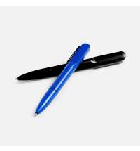 Ручка шариковая Lucenti с подсветкой логотипа, синяя