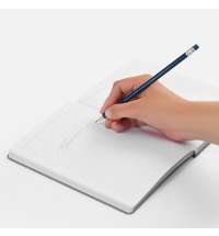 Карандаш простой Hand Friend с ластиком, темно-синий