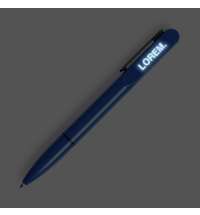 Ручка шариковая Lucenti с подсветкой логотипа, в футляре, синяя