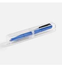 Ручка шариковая Lucenti с подсветкой логотипа, в футляре, синяя