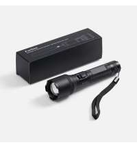 Фонарь аккумуляторный с фокусировкой луча FarSee, черный