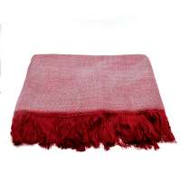 Плед полушерстяной COMFORT, бордовый