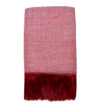 Плед полушерстяной COMFORT, бордовый